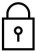A black and white padlock  Description automatically generated with medium confidence